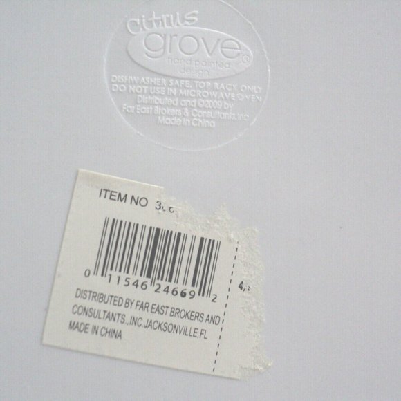 Citrus Grove Rudolph the Reindeer Plate 10" Square Melamine Christmas Holiday - Picture 4 of 4